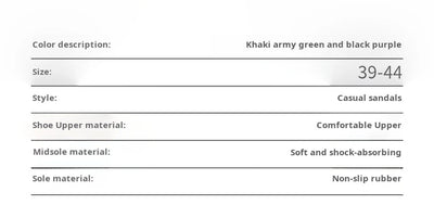 Big Leather Casual Slippers Summer Half Slipper, Non Slip