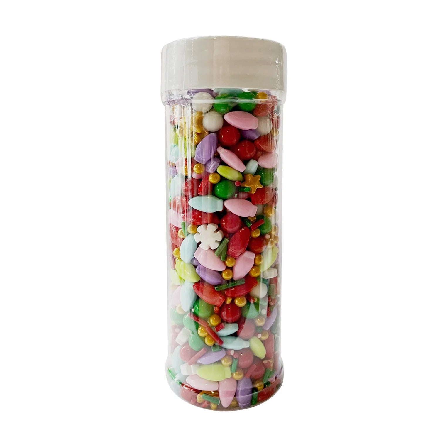Christmas Sprinkles Mix Christmas Tree Santa Claus Sprinkles Christmas Jimmies Red and Green Sprinkle for  Cookie Baking Decor