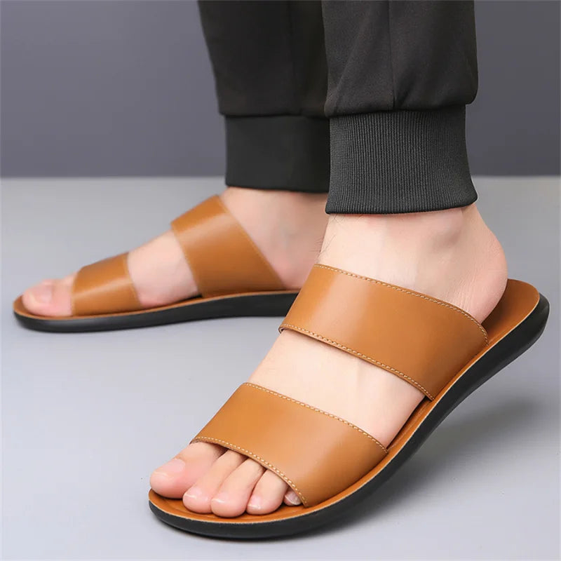 New Beach Slippers for Men Non Slip Flat Sandals