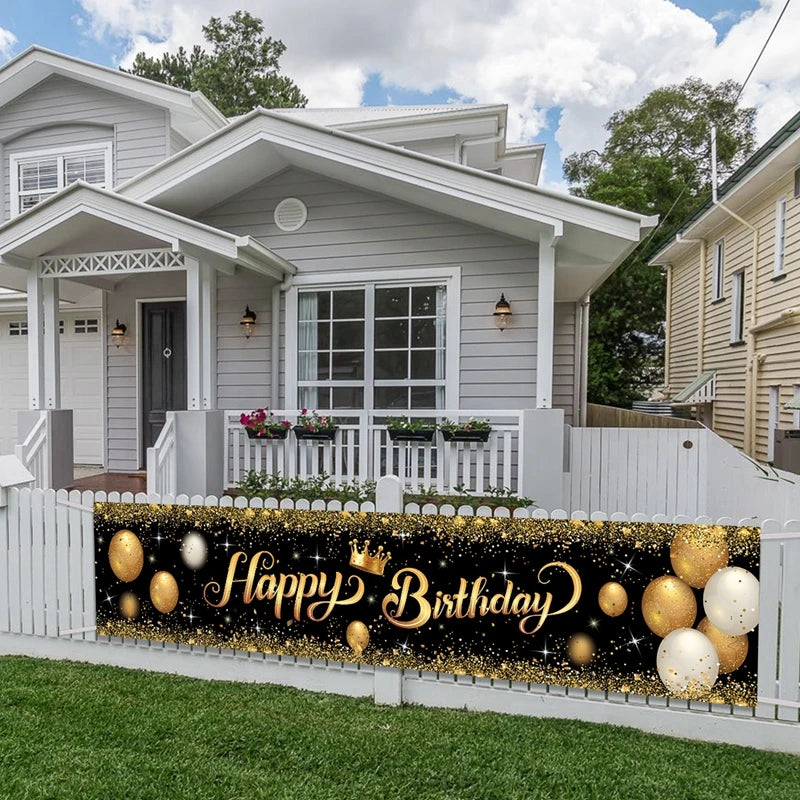 Happy Birthday Banner Birthday Party Decoration Kids Boys Girl