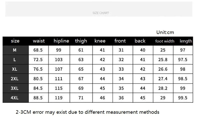 man trousers New Cotton Fashion Elastic Waist Baggy