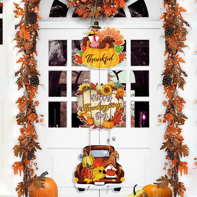 Happy Thanksgiving Day Door Banner