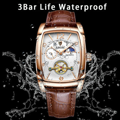 LIGE waterproof business sports watch