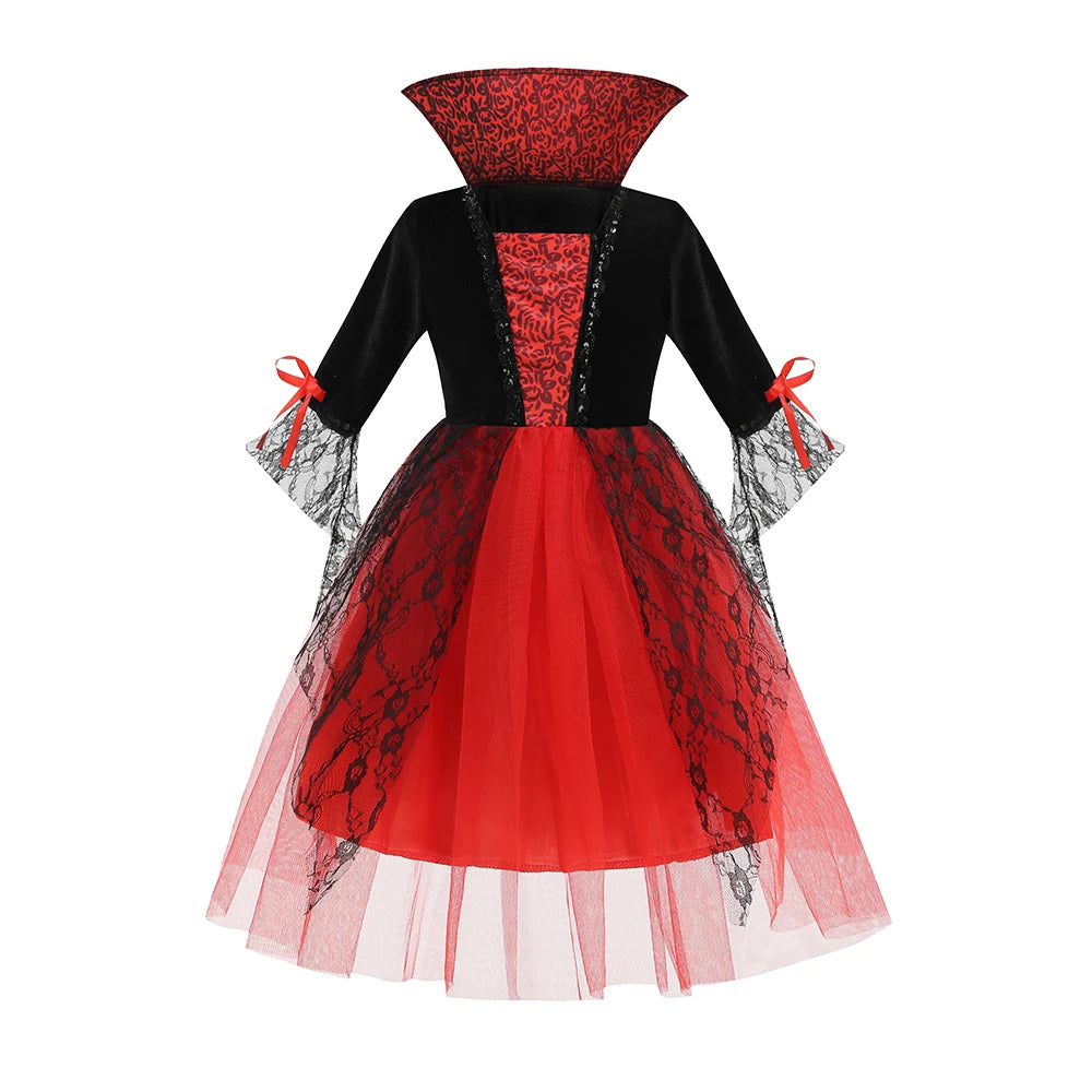 Girl Dress Wednesdays Addam Cosplay Family Halloween Costume Birthday Party Stage Performance Costume Carnival Kids Dress Up
