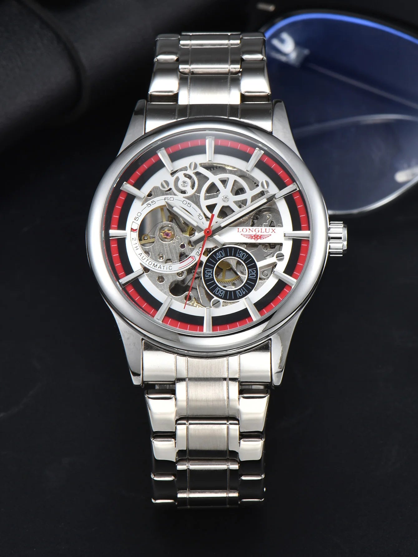 waterproof skeleton mechanical watch