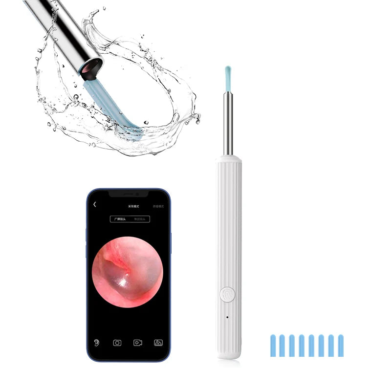 Ear Wax Removal Tool Camera Wireless Otoscope 1080P 3.9mm Ear Cleaner Camera Ear Endoscope Compatible for iPhone iPad Android