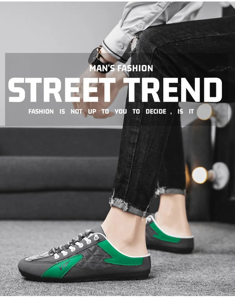 Trendy Men's Flat Bottom Casual Shoes Soft Sole